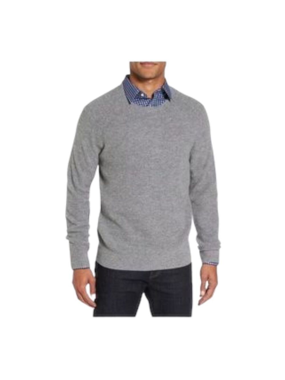 𝅺nordstrom Mens gray crewneck sweater